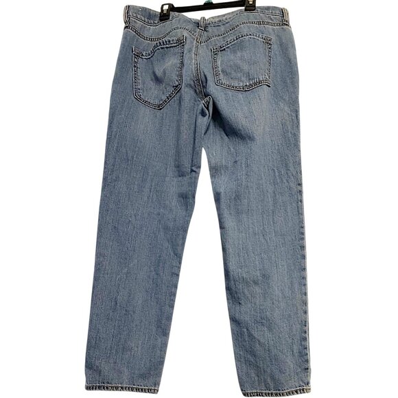 LOFT Straight Leg Jeans Size 8 | Light Wash Mid Rise Classic Denim Pants - Picture 4 of 5